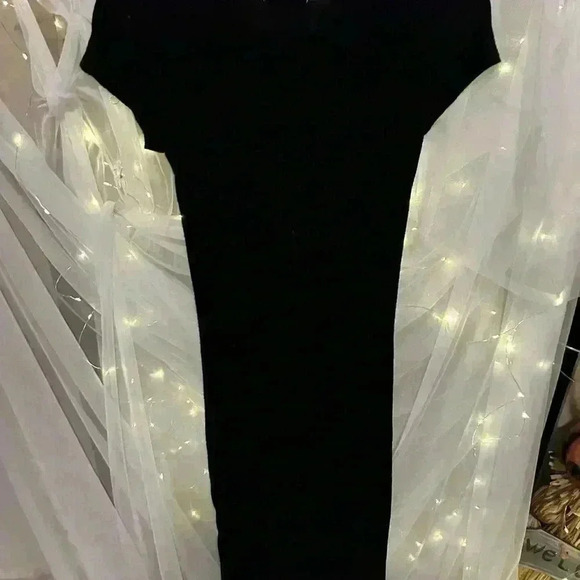 Madewell Ribbed T-Shirt Dress. Black. Size XXS. Preowned. - Picture 2 of 3